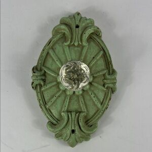 Vintage Green Decorative Wall Hook Shabby Chic Cottage Style